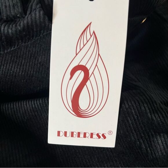 Duberess Women’s Black Corduroy Straight Leg Jeans 30" x 28" New! - Picture 9 of 10